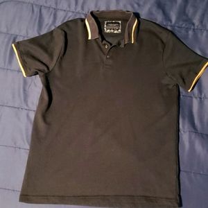 DENIM & FLOWER RICKY SINGH. LARGE. DARK BLUE. POLO SHIRT